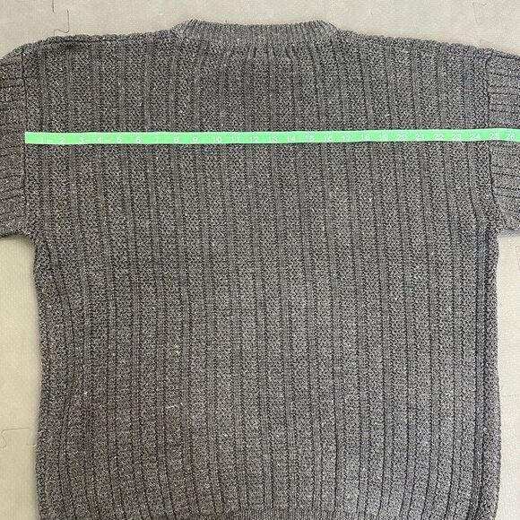 Vintage 90s Duplex Designs Men's Crewneck Sweater Size Large Grey Heavy Charity - Picture 12 of 12